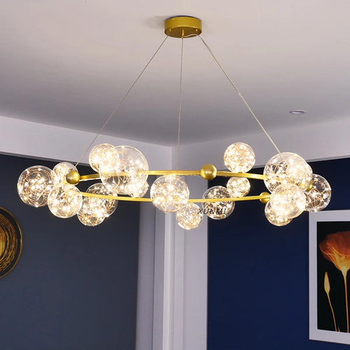 Modern Nordic star chandelier for a creative interior - vue 2 sur 14