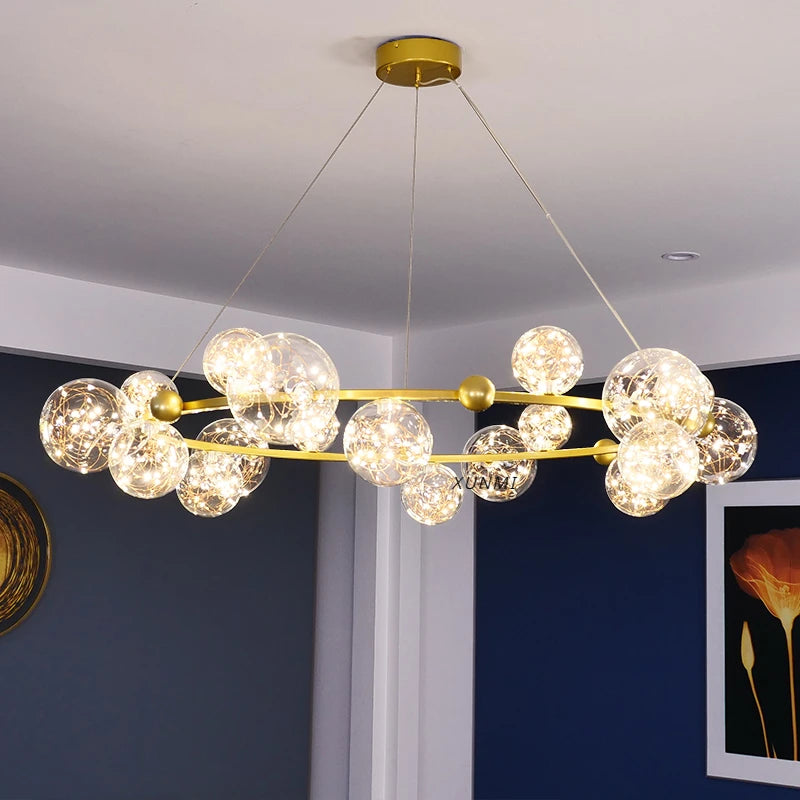 Modern Nordic star chandelier for a creative interior