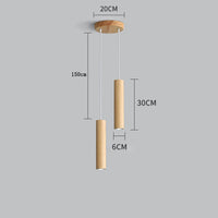 Modern wood pendant lights indoor LED lighting