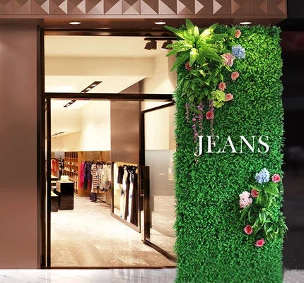 Artificial grass wall decoration for events and parties - vue 14 sur 21
