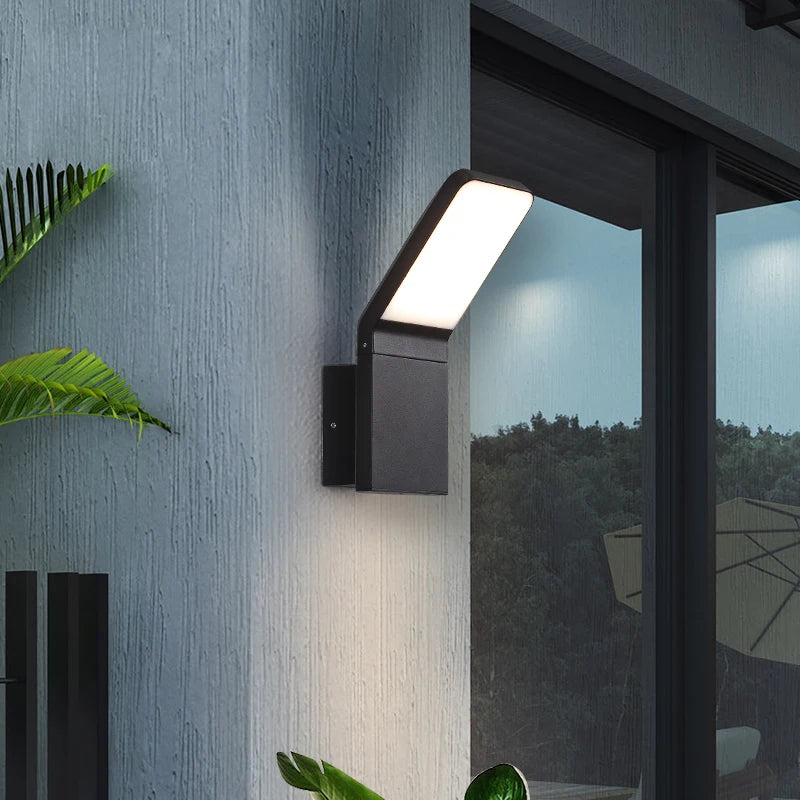 Outdoor LED wall light for stairs, entrance, balcony, house, garden and porch – waterproof door lamp