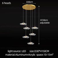 Modern Nordic chandelier for interior and attic decoration