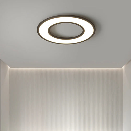 Ultra-slim modern LED ceiling light for decorative indoor lighting - vue 6 sur 18