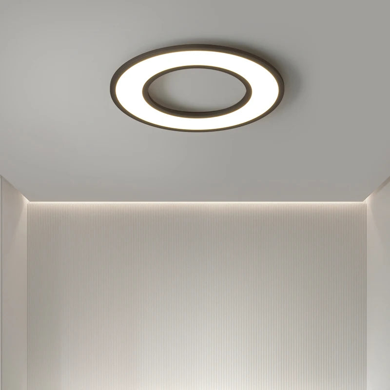 Ultra-slim modern LED ceiling light for decorative indoor lighting - vue 6 sur 18