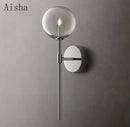 Nordic retro glass wall light for interior decoration