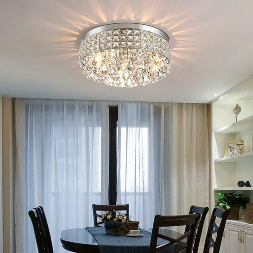 Modern crystal ceiling light for elegant interiors - vue 4 sur 8