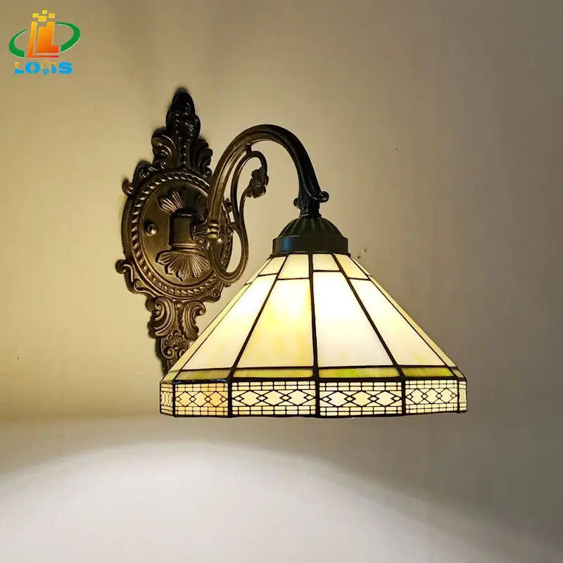 Tiffany glass wall light for modern and elegant interiors