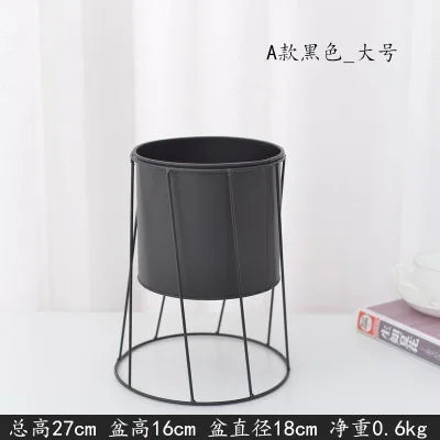 modern iron plant stand for indoor and outdoor decoration - vue 9 sur 18