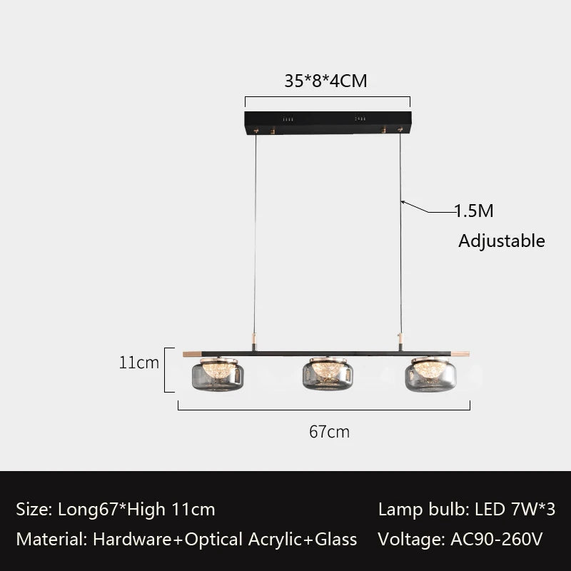 High-end Italian minimalist chandelier for modern lighting - vue 7 sur 12