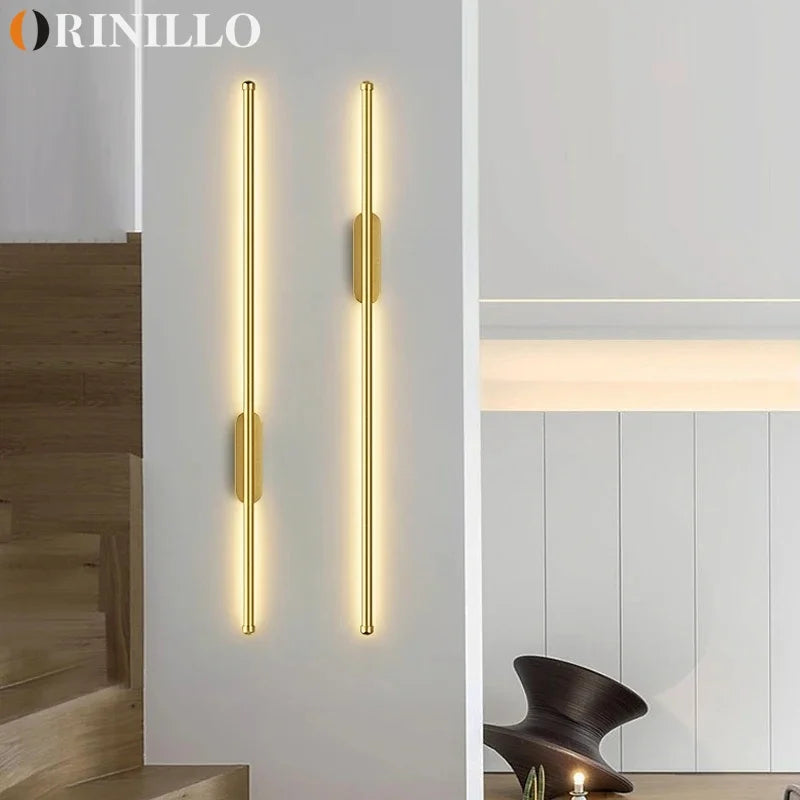Modern long strip LED wall light