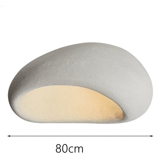 Curved Japanese style designer ceiling light akane - vue 10 sur 10