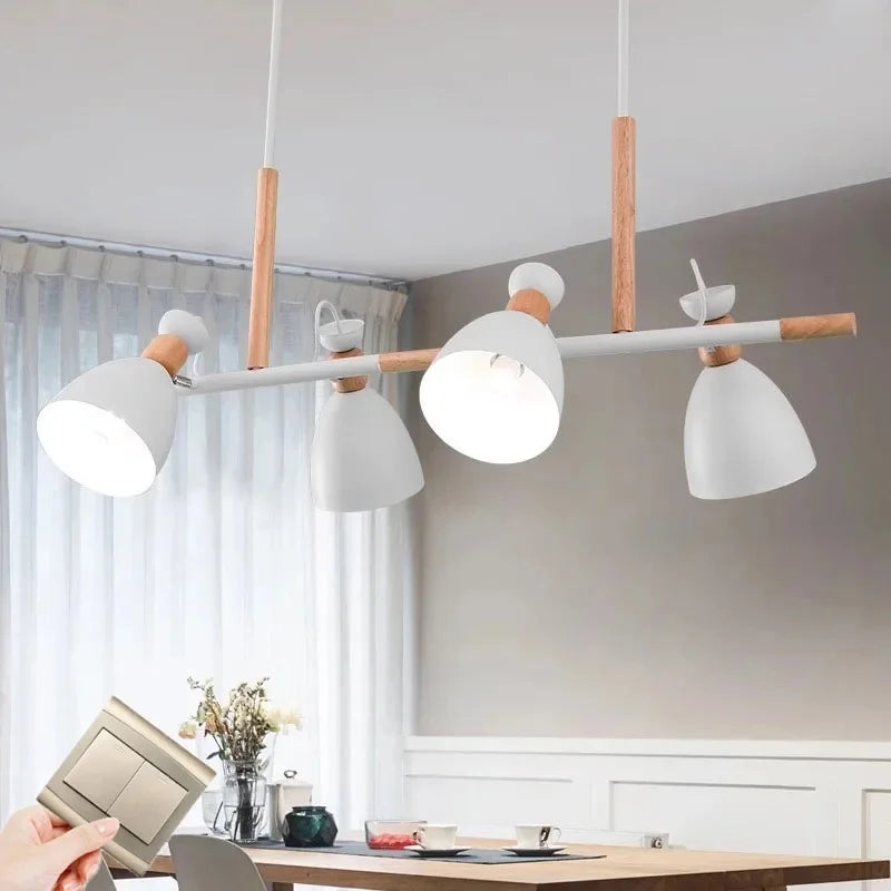Decorative nordic log LED pendant light