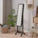 illuminated floor mirror for modern interior decoration