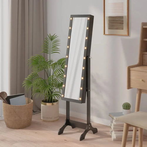 illuminated floor mirror for modern interior decoration - vue 2 sur 7
