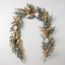 Artificial rattan garland for Christmas and New Year decorations