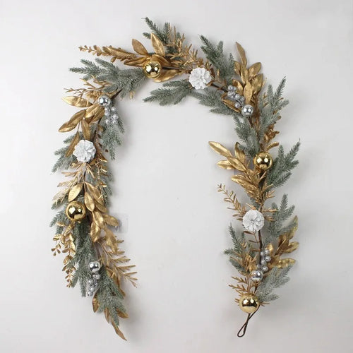 Artificial rattan garland for Christmas and New Year decorations - vue 10 sur 11