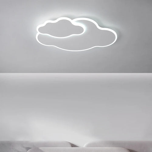 Modern LED cloud love decorative chandelier for children - vue 6 sur 9