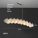 Minimalist retro glass chandelier for interior decoration