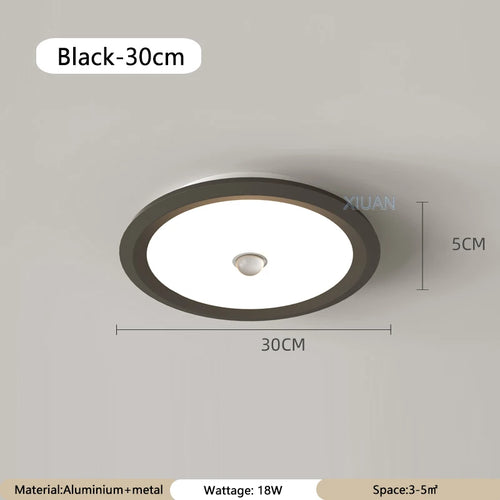 Modern round ceiling light with PIR motion sensor - vue 15 sur 18