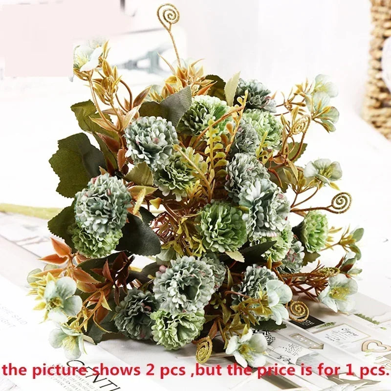 Artificial silk lilac bouquet for floral decor