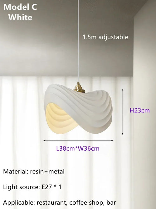 Modern Nordic designer art pendant for interior decoration - vue 13 sur 18
