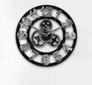 retro wooden wall clock industrial style for artistic decoration