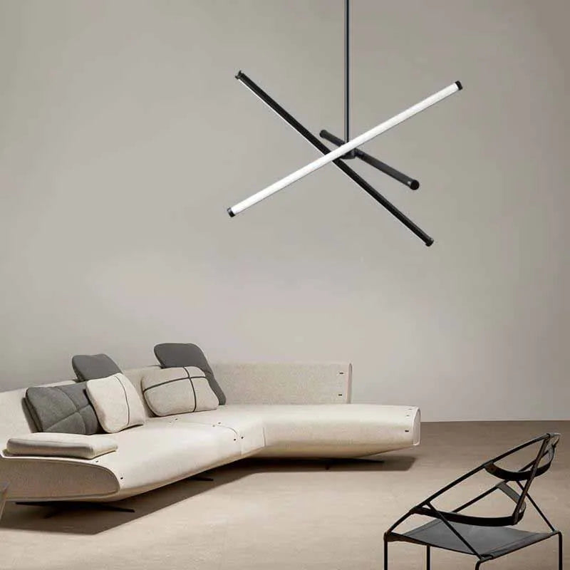 Modern minimalist geometric nordic chandelier with elegant creative design