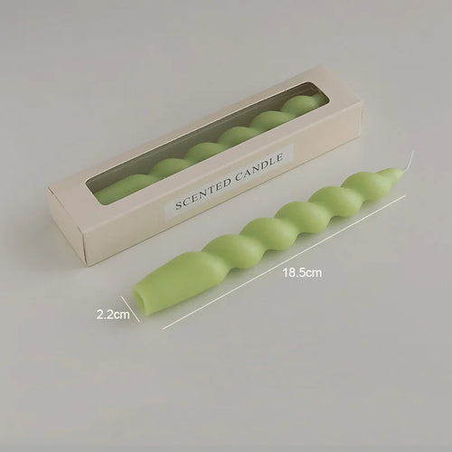 spiral aromatherapy scented candle for festive decoration - vue 16 sur 19