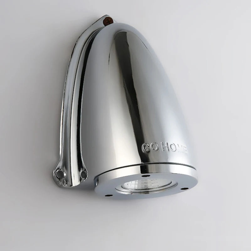 Industrial style vintage cast aluminium wall light - vue 4 sur 7