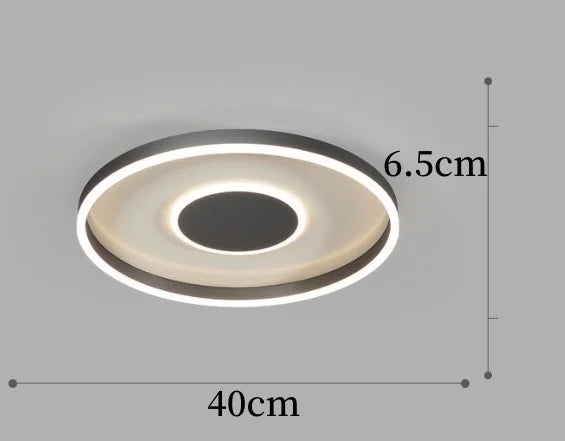 Decorative circular LED ceiling light for modern interiors