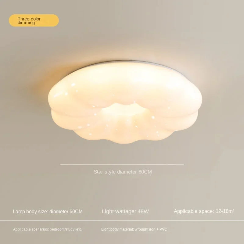 Creative petal chandelier for warm and soothing lighting