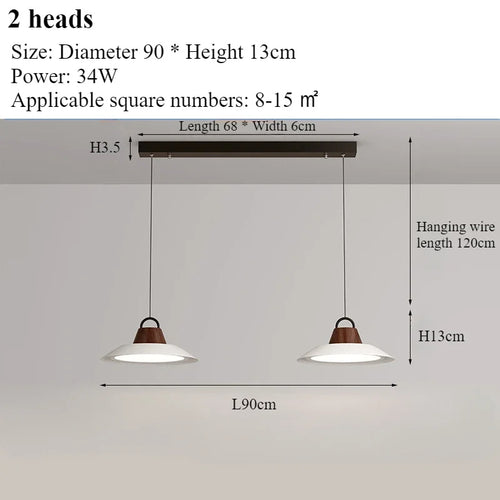Modern nordic creative chandelier for interior decoration with LED lights - vue 14 sur 16