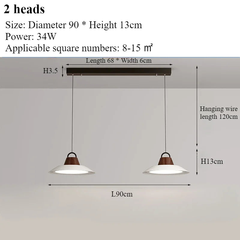 Modern nordic creative chandelier for interior decoration with LED lights - vue 14 sur 16