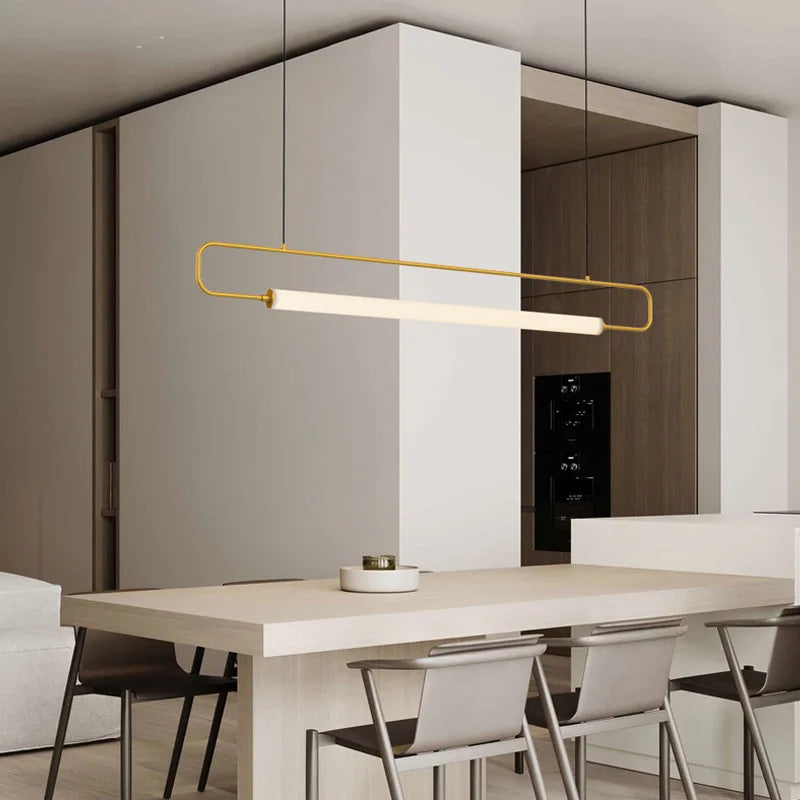suspension nordique simple moderne en fer pour restaurant de luxe - vue 4 sur 9