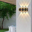 Creative honeycomb wall light