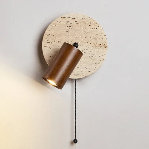 Modern marble LED wall light for interior decoration - vue 2 sur 7