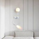 Modern adjustable glass wall light