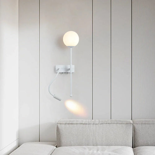 Modern adjustable glass wall light - vue 4 sur 7