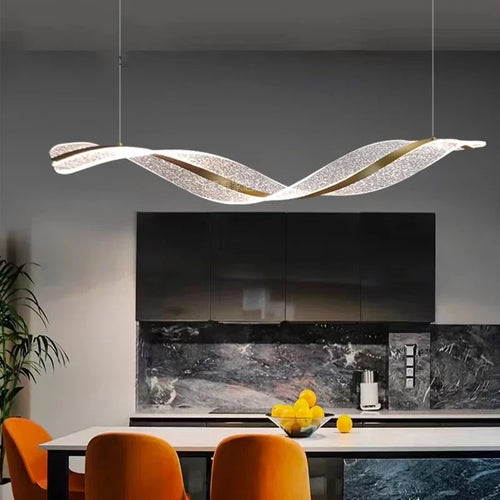 Modern spiral chandelier for hotels, bars and restaurants - vue 3 sur 7
