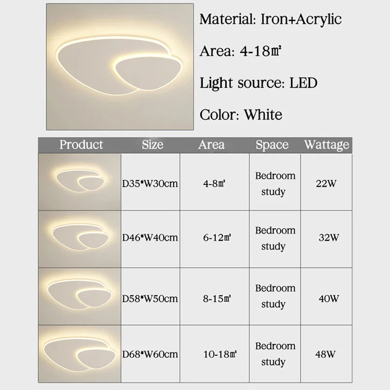 Triangle LED ceiling lights for interior decoration - vue 6 sur 10