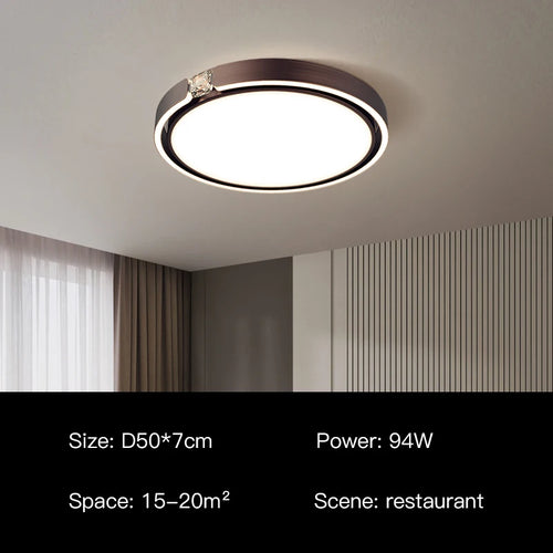 Modern luxury ring ceiling light for interiors - vue 11 sur 12