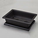 Rectangular plastic flower pot for bonsai and garden