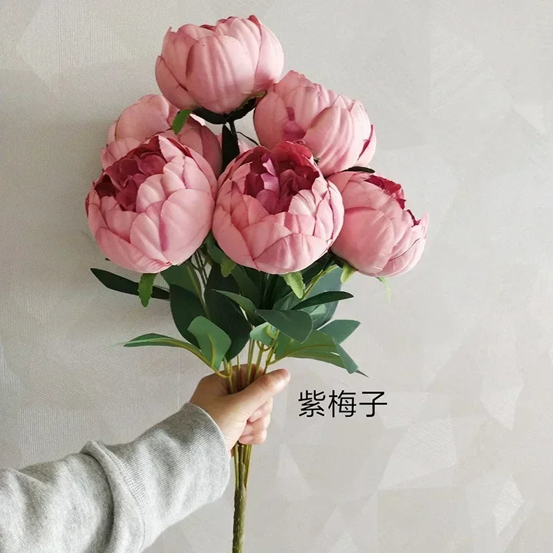 Artificial peony bouquets for elegant home decoration - vue 14 sur 14
