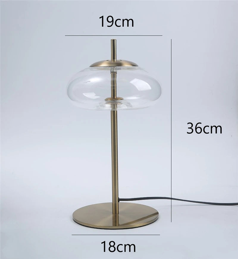 Minimalist glass designer floor lamp for modern interiors