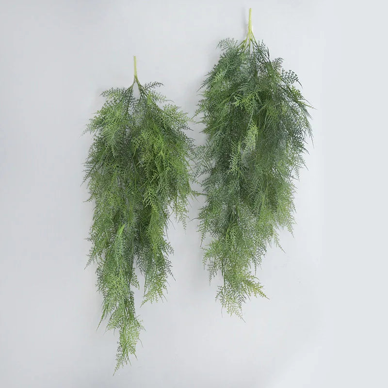 Nordic style plastic ceiling light with faux wall plants