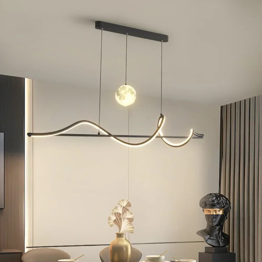 Modern linear pendant light for Nordic home decor
