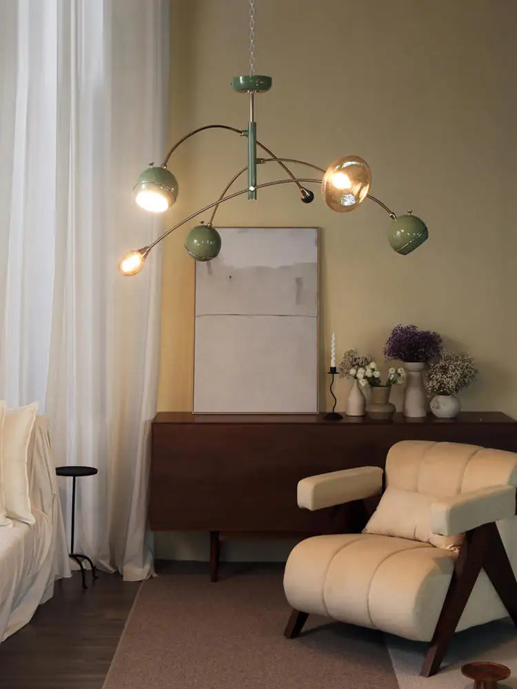 Vintage glass art deco pendant light for interior decoration