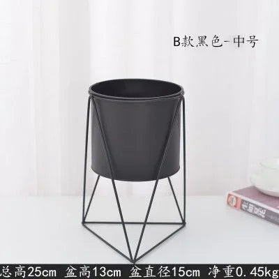 modern iron plant stand for indoor and outdoor decoration - vue 17 sur 18