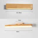 Nordic solid wood LED wall light for reading