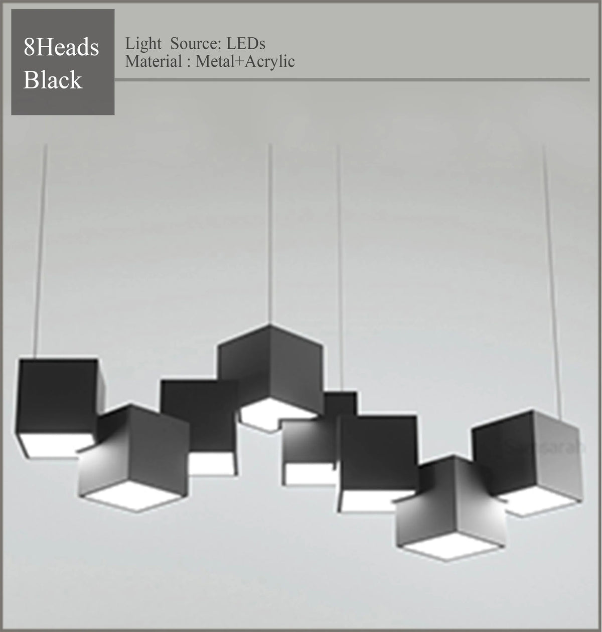2024 Magic Cube Led Creative Pendant Light Ceilng Hanging Lamp for Dining Room Living Room Light Fixture Samsarah Lighting